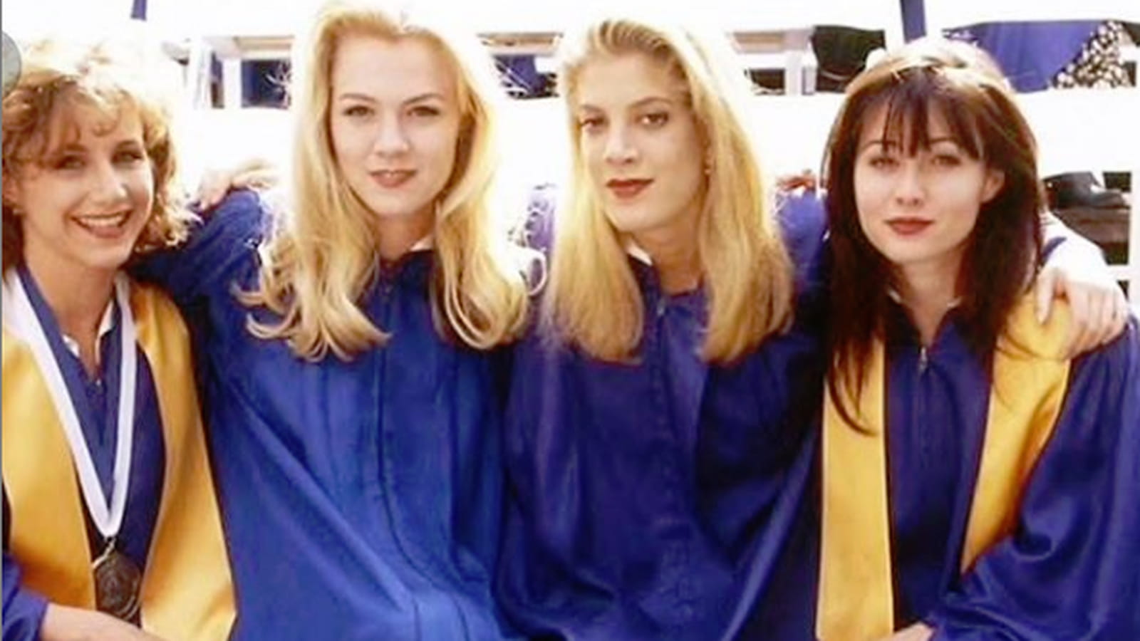 Gabrille Carteris, Jennie Garth, Tori Spelling, Shannen Doherty