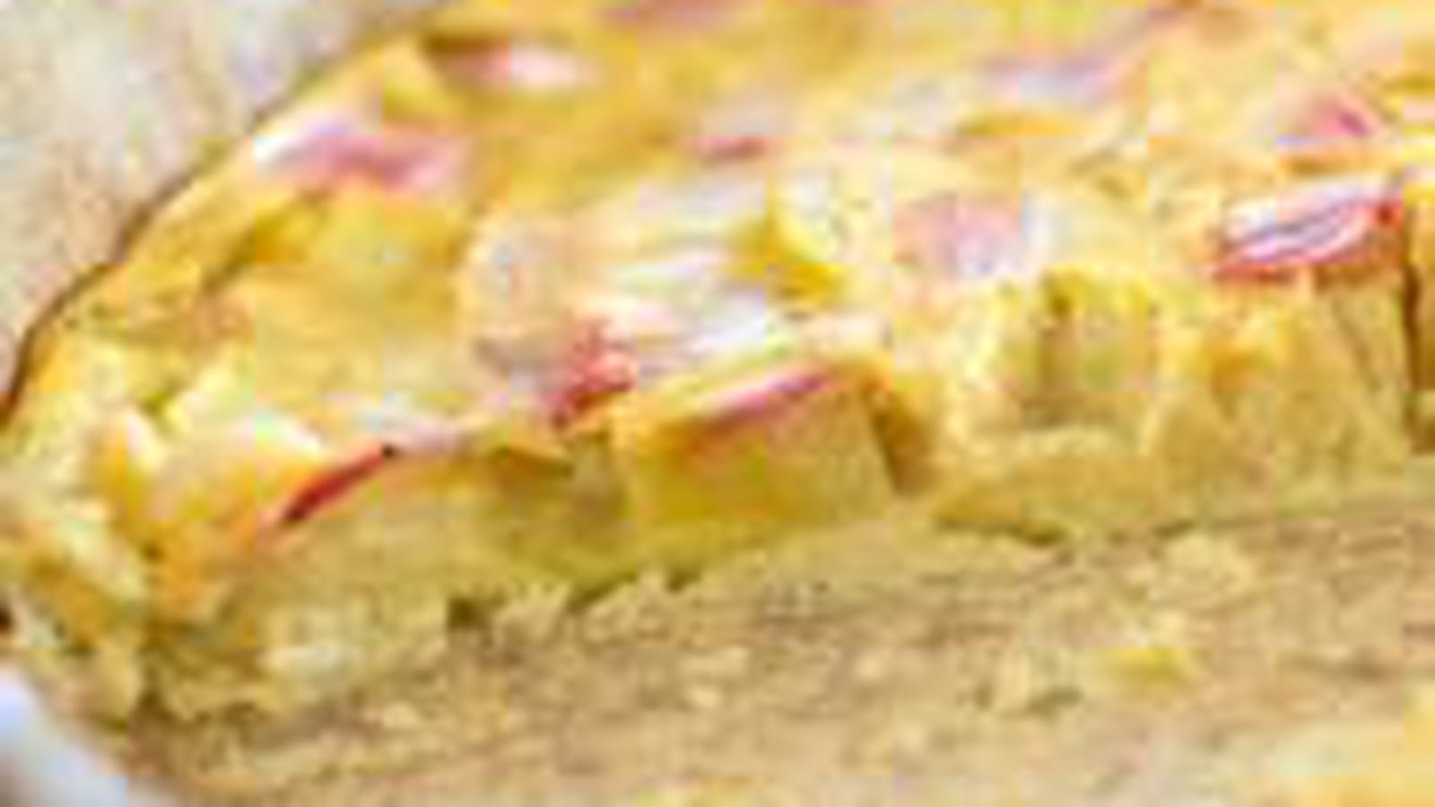 Clafoutis rhubarbe-pomme