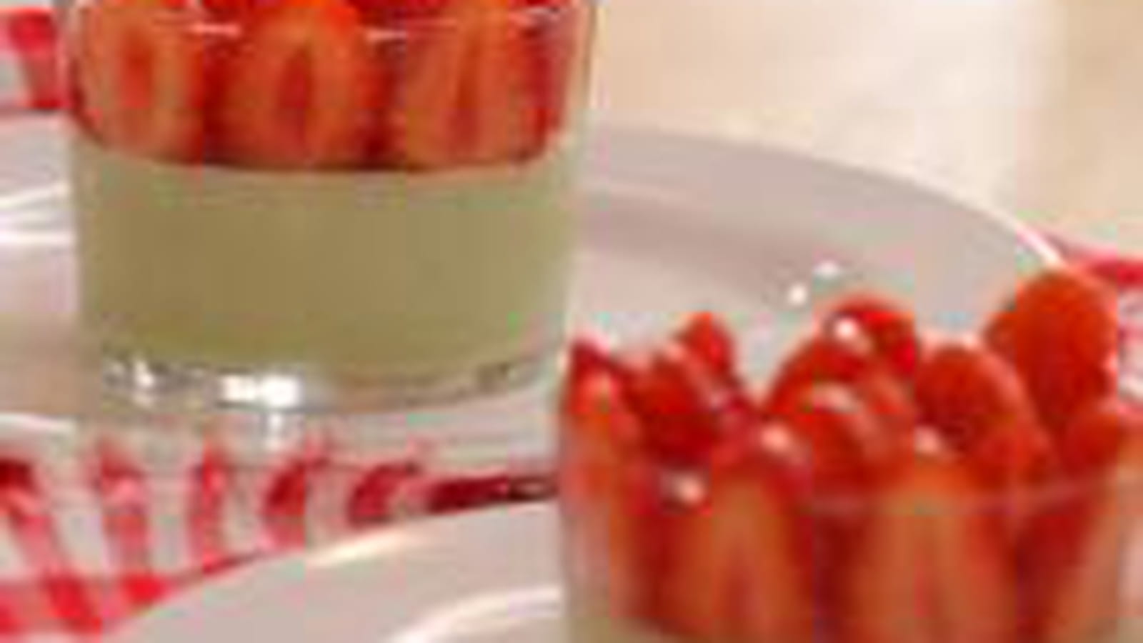 Panna cotta matcha fraises