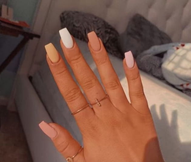 100 Faux Ongles Ballerine Transparents - Prêts à Poser, Style Bout Droit élégant
