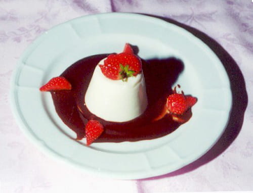 Petits flans blancs et frais
