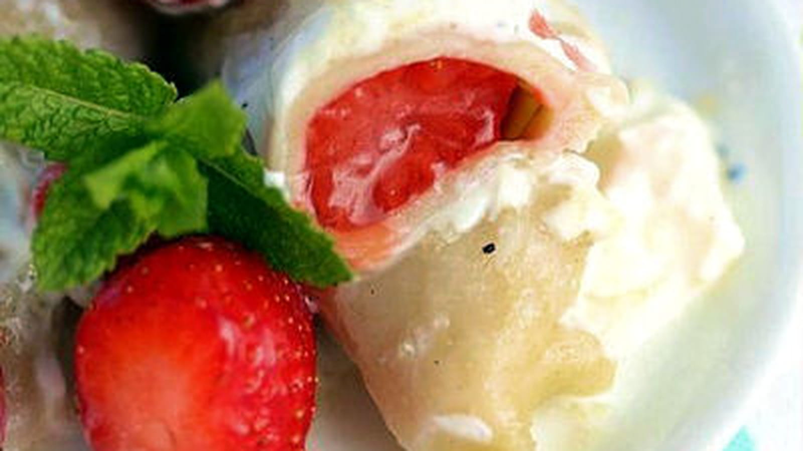 Raviolis aux fraises