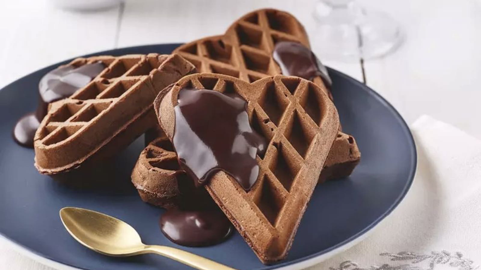Gaufre cœur tout choco