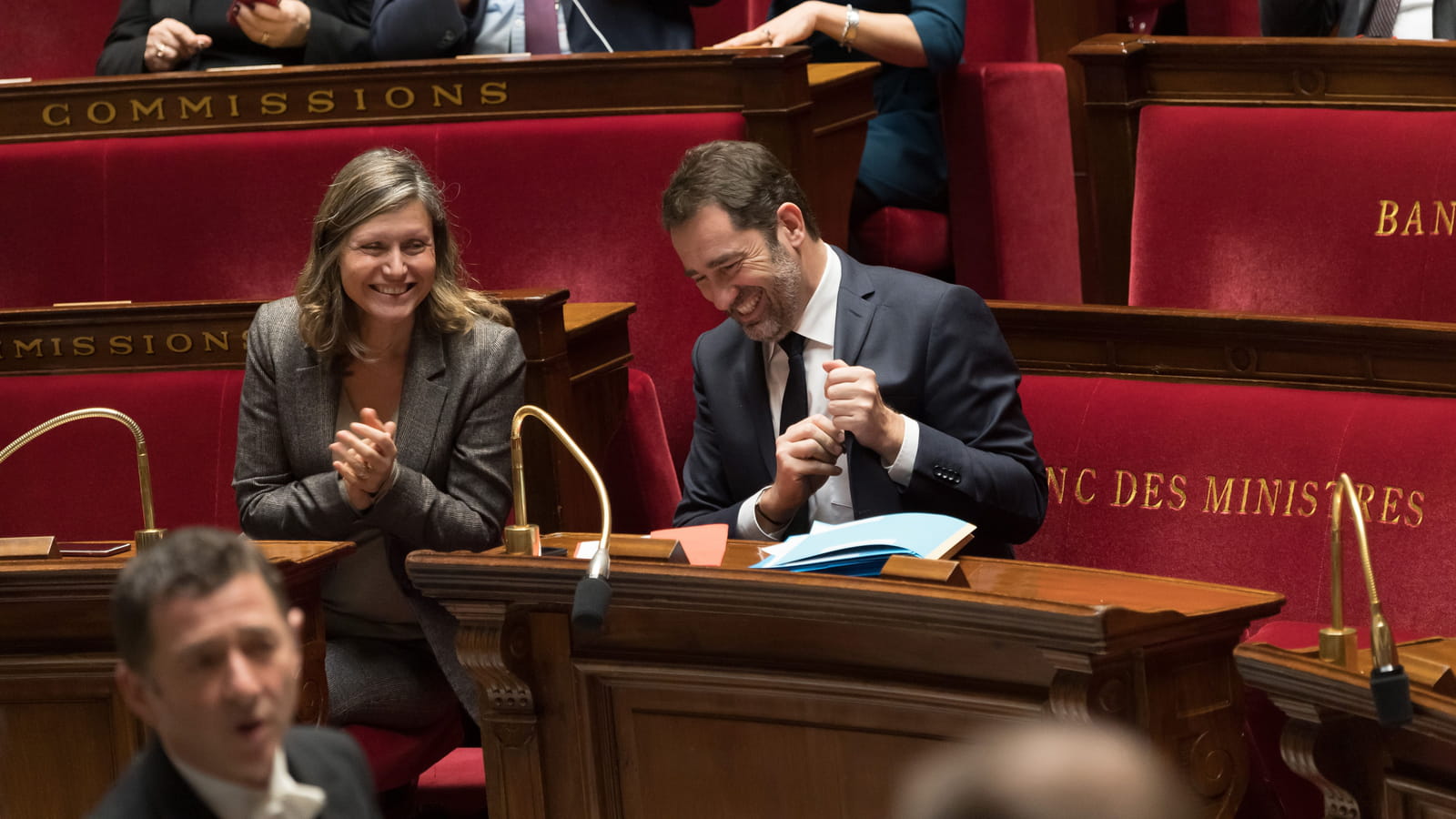 Yael Brau-Pivet et Christophe Castaner
