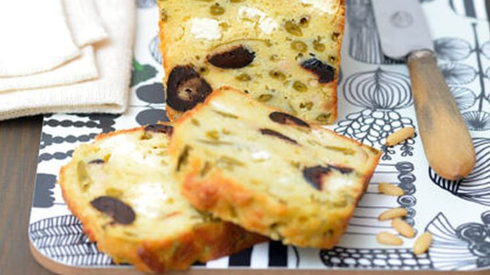 Cake haricots verts feta
