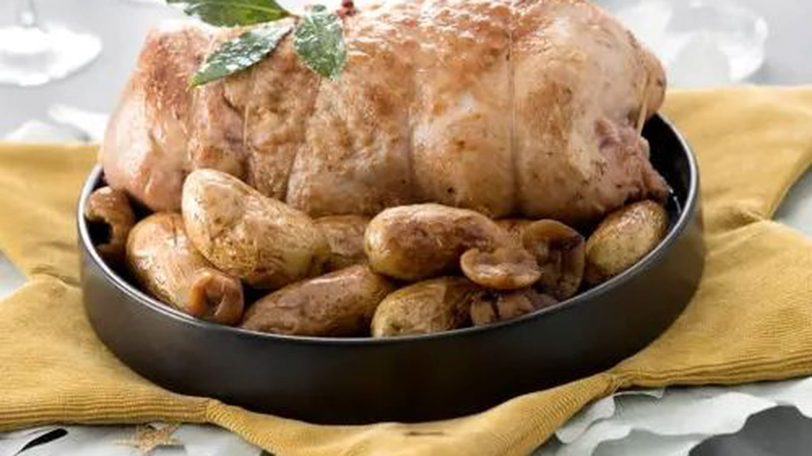 Galantine de dinde aux marrons & Ratte du Touquet aux quatre épices