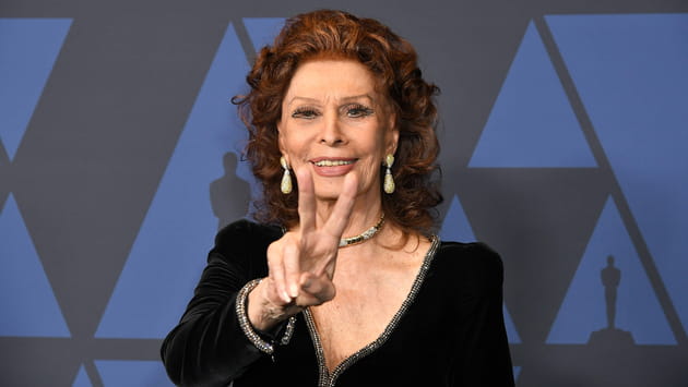 Sophia Loren a le sourire