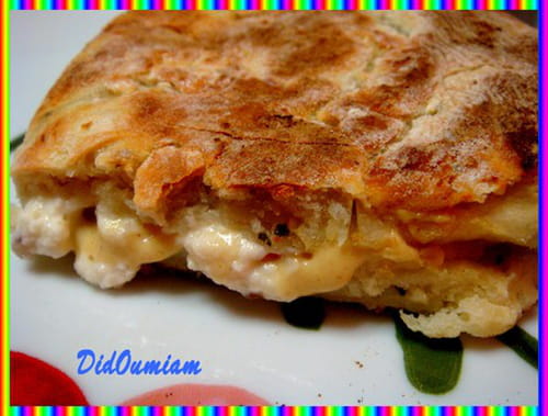 Naans au bacon, tartare aux noix et moutarde