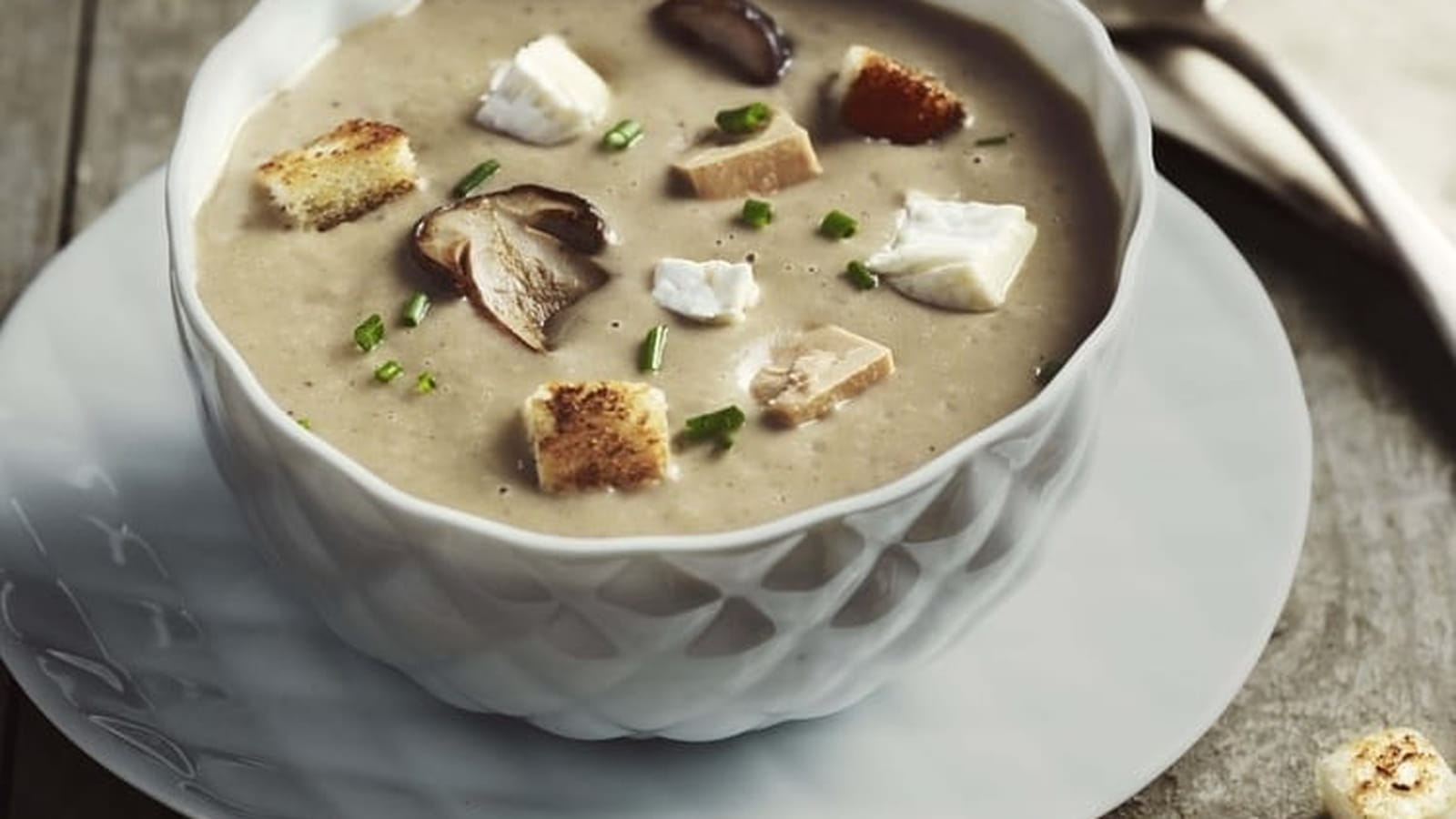 Soupe aux cèpes, Chaource et foie gras
