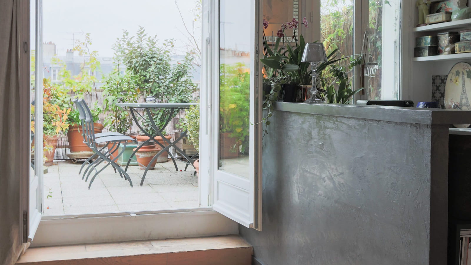 Balcon-terrasse parisien