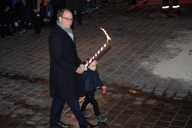 Le prince Albert et son fils Jacques