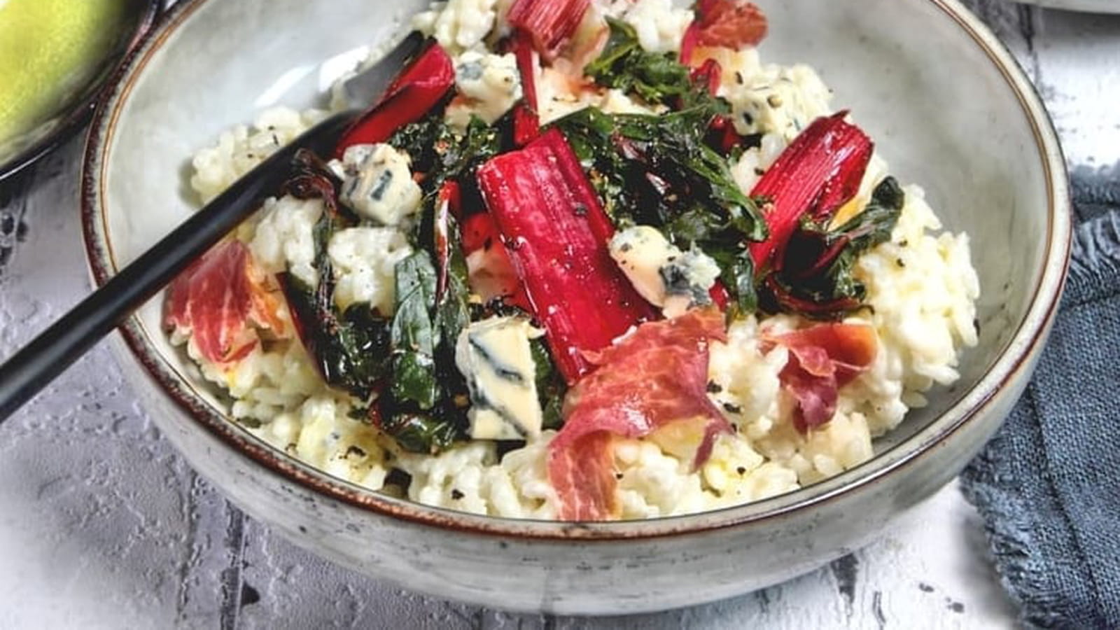 Risotto au Saint Agur et blettes