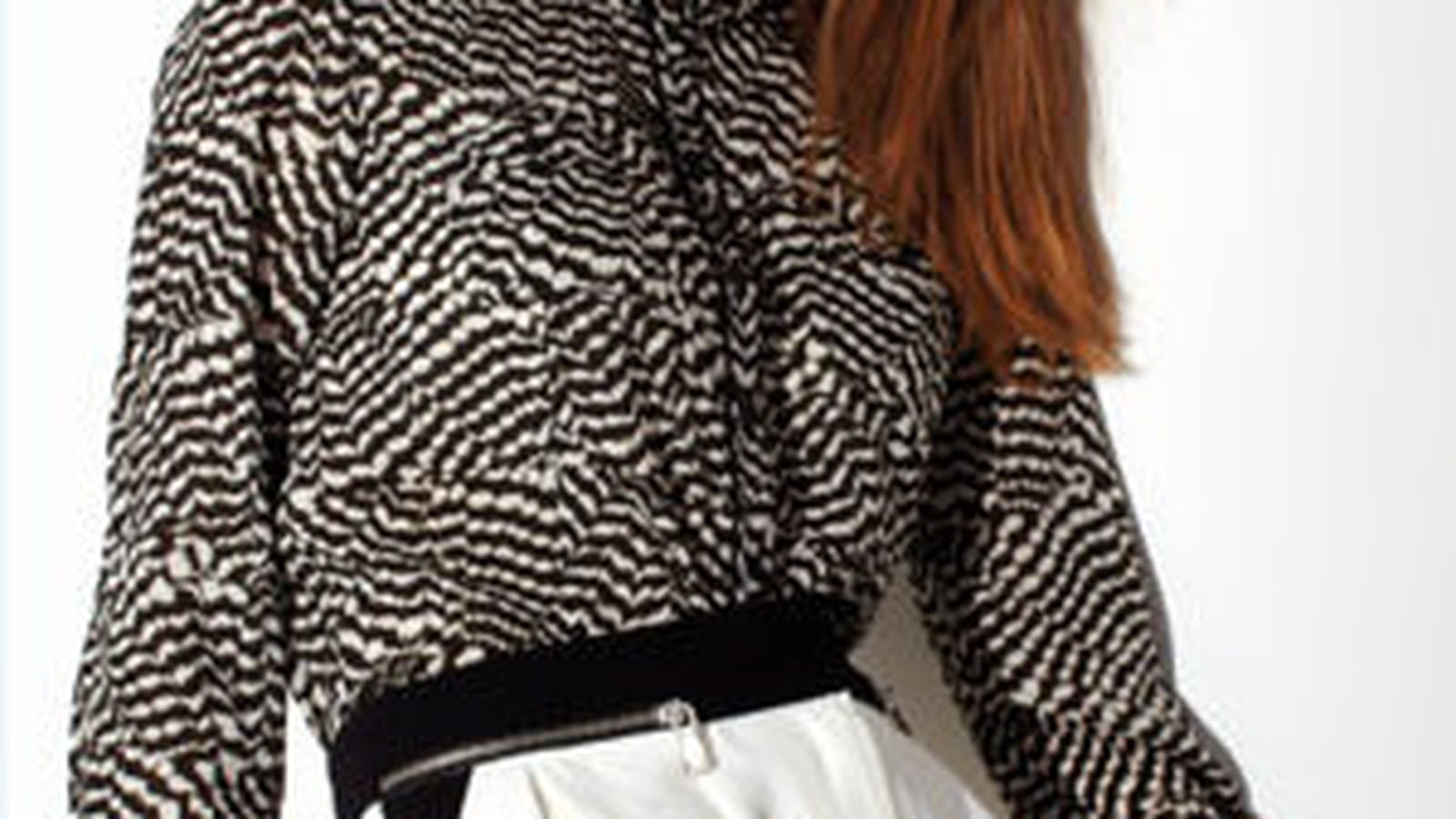 Short blanc et noir de Kookaï