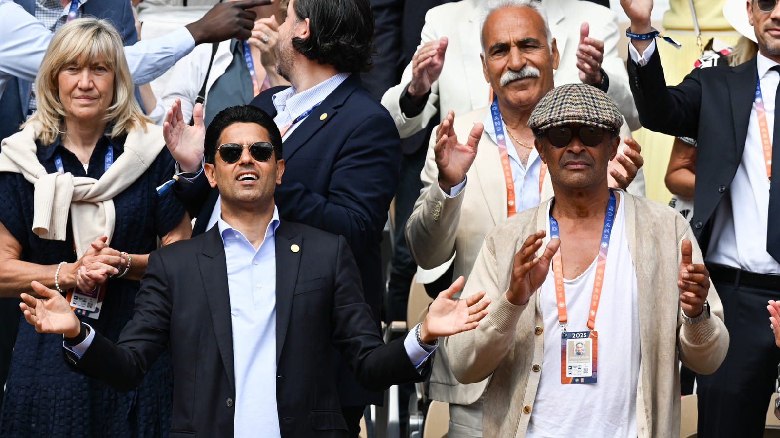 Nasser Al-Khelaifi et Yannick Noah