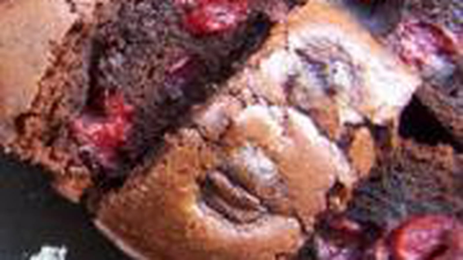 Brownies chocolat et cerises