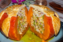 Potimarron farci au porc en croûte : Etape 3