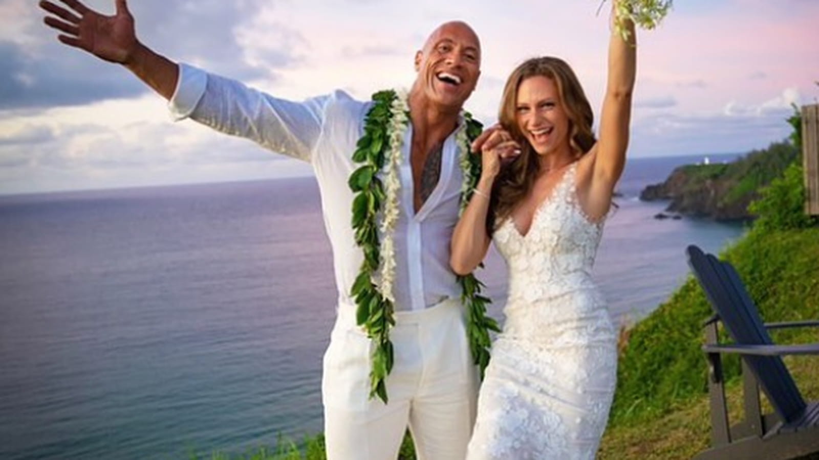 Dwayne Johnson et Lauren Hashian