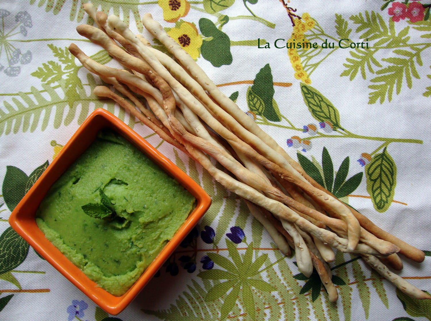 Recette de Crème de petit pois à la menthe