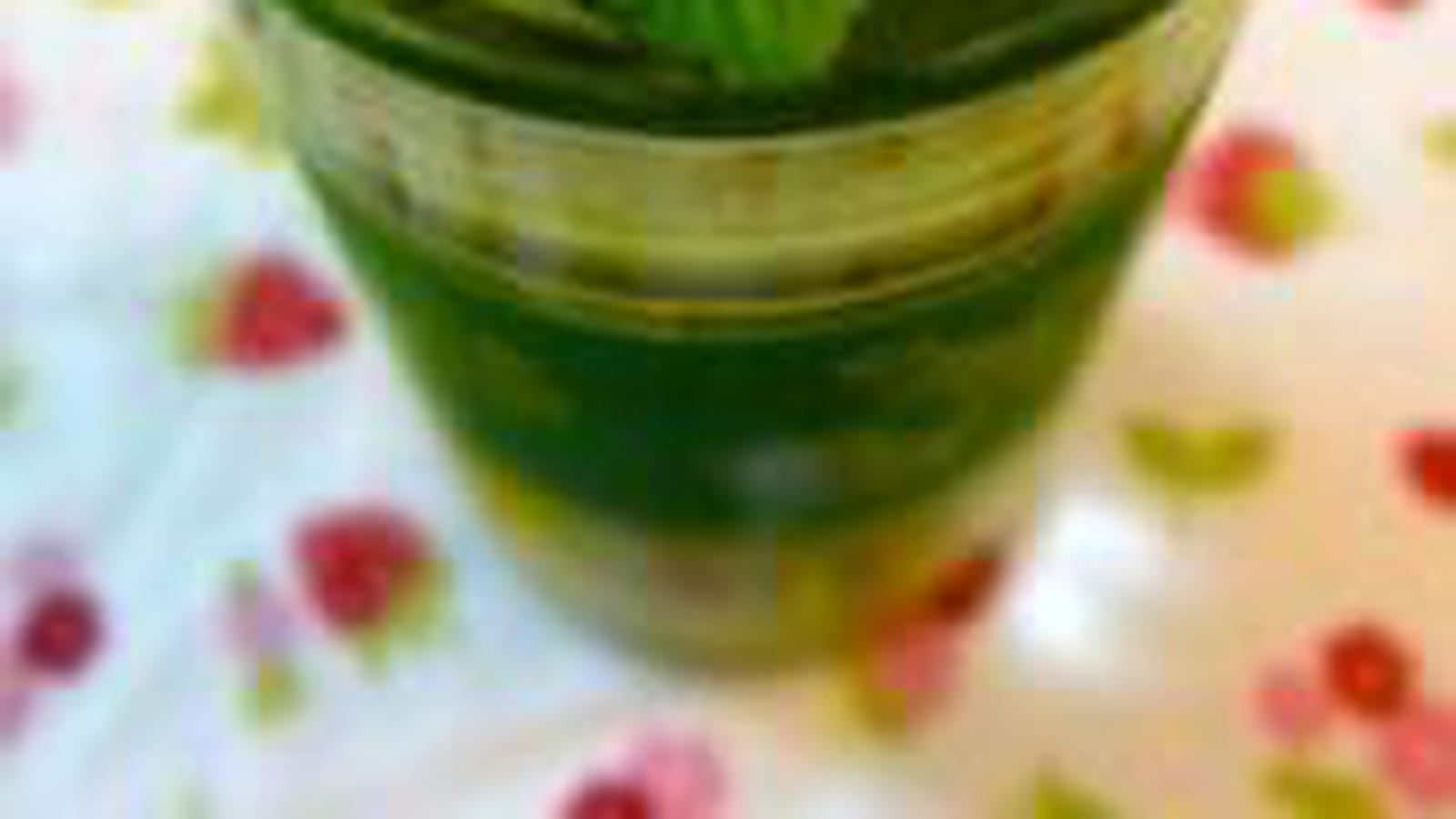 Gaspacho courgettes menthe