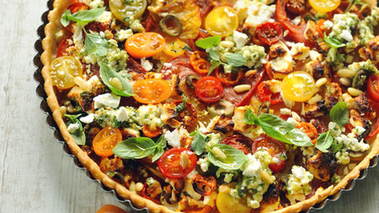 Tarte aux tomates et féta