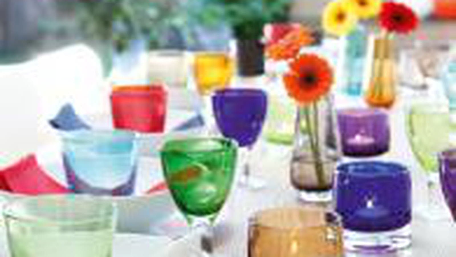 Verres multicolores LSA