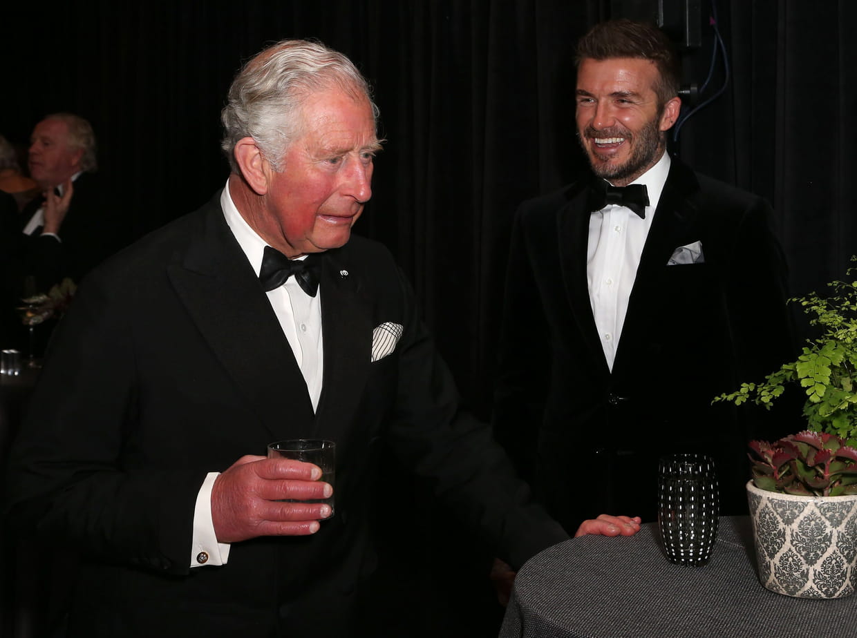 David Beckham et le prince Charles duo de choc