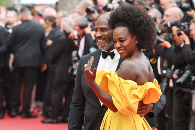 Julius Tennon et Viola Davis, &agrave; l'avant-premi&egrave;re de "Top Gun&nbsp;: Maverick"