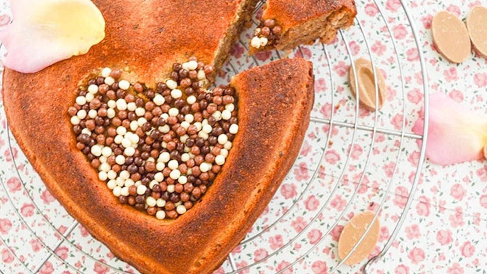 Coeur de financier chocolat Dulcey & Noisettes