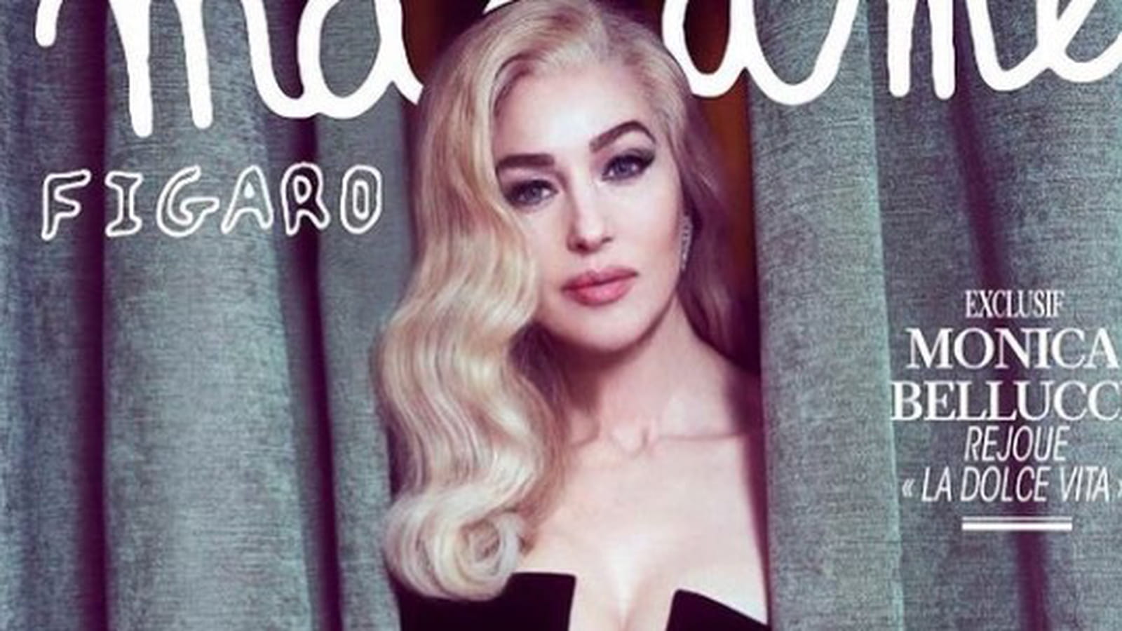 Monica Bellucci et ses cheveux blonds