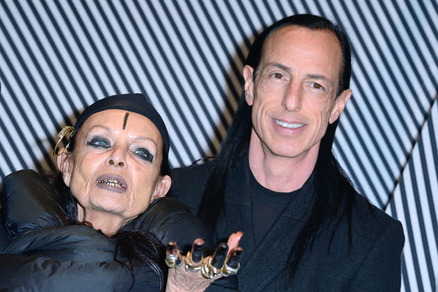 Rick Owens et Mich&egrave;le Lamy &agrave; Paris en avril 2018&nbsp;