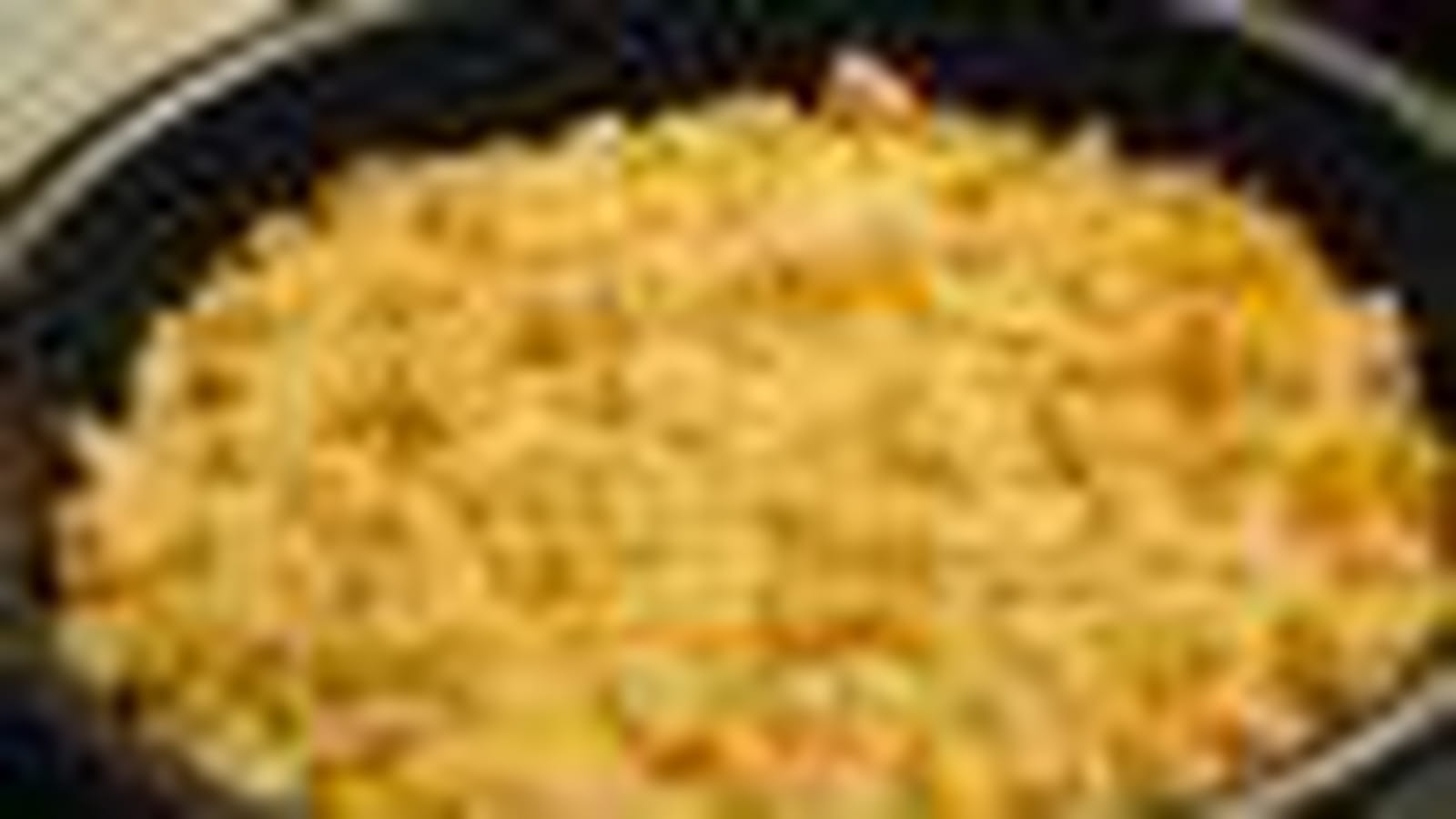 Crumble poulet au curry et aux pommes