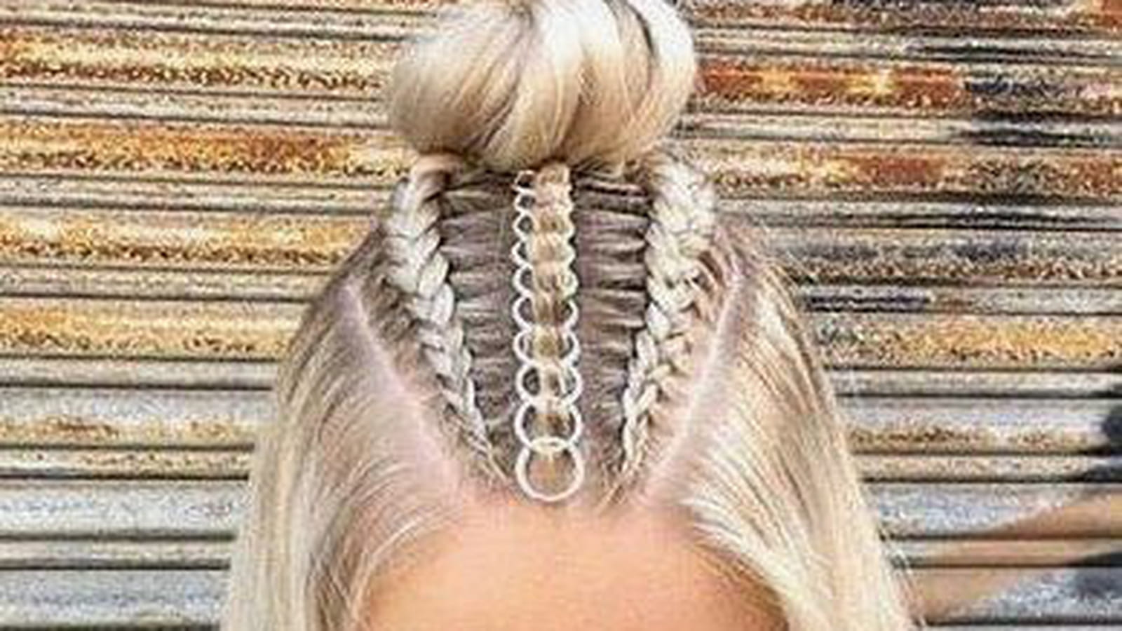 Chignon tressé avec ring hair 