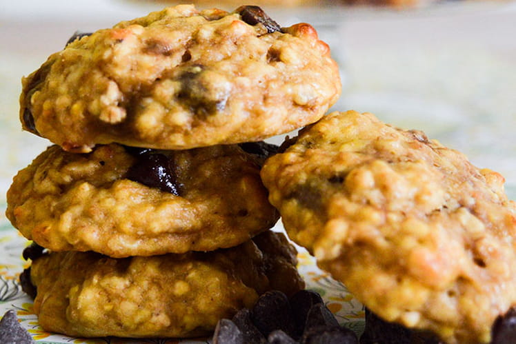 Cookies healthy banane, avoine et beurre de cacahuète