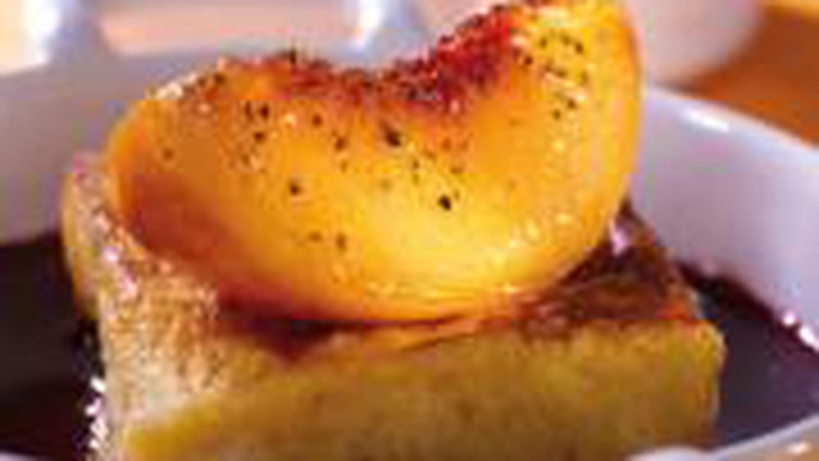 Brioche perdue aux pêches