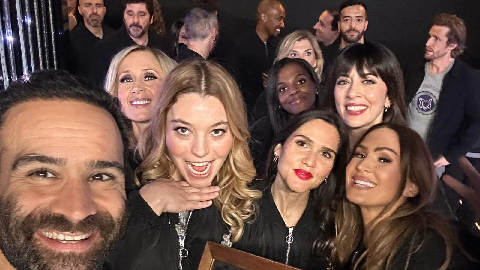 Ycare et la troupe des Enfoirés
