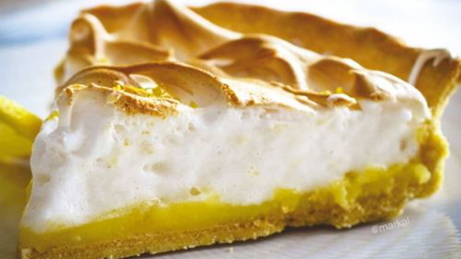 Tarte au citron meringuée à l'Aquafaba
