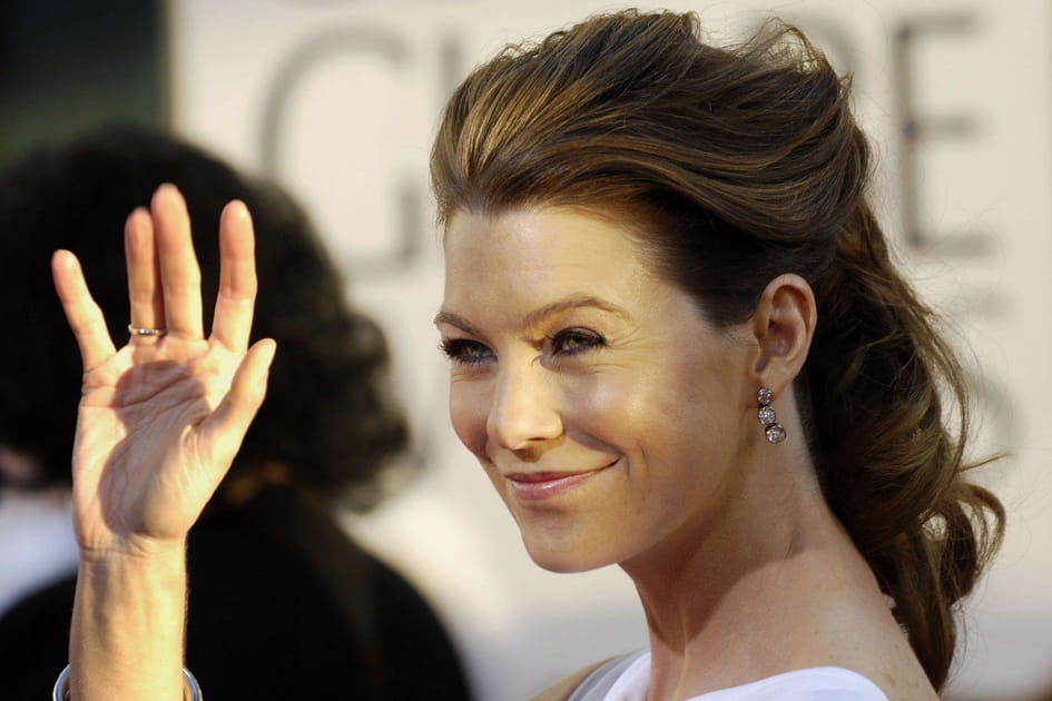 La coiffure sophistiqu&eacute;e d'Ellen Pompeo