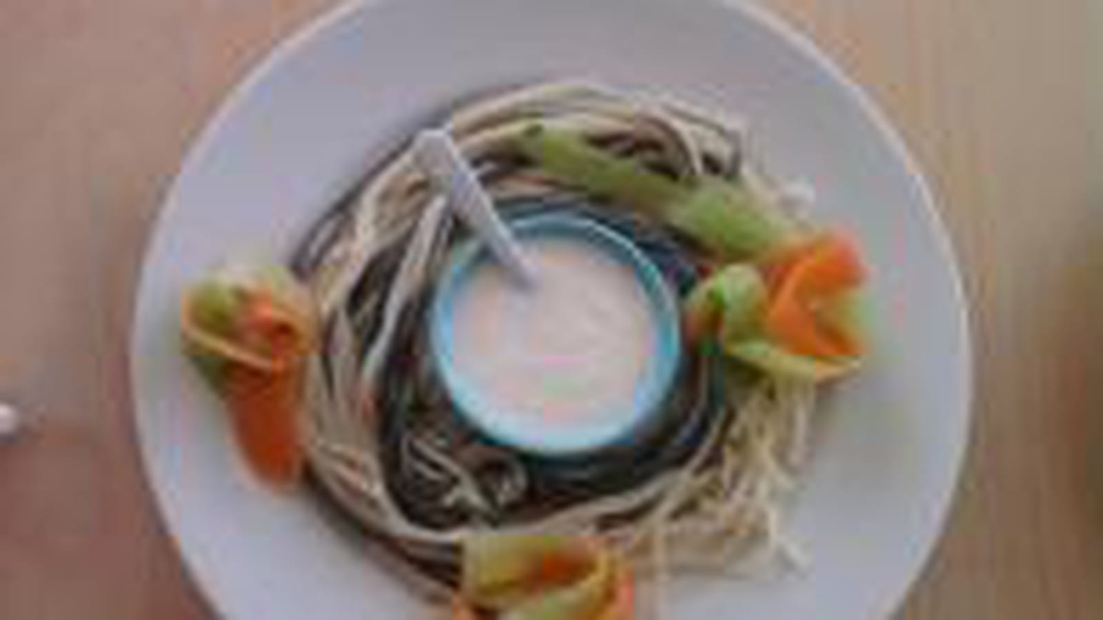 Spaghetti à la crème d'asperges