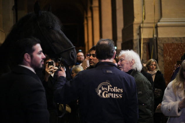 Messe hommage &agrave; Brigitte Bardot&nbsp;: un cheval noir a &eacute;t&eacute; conduit dans l'&eacute;glise