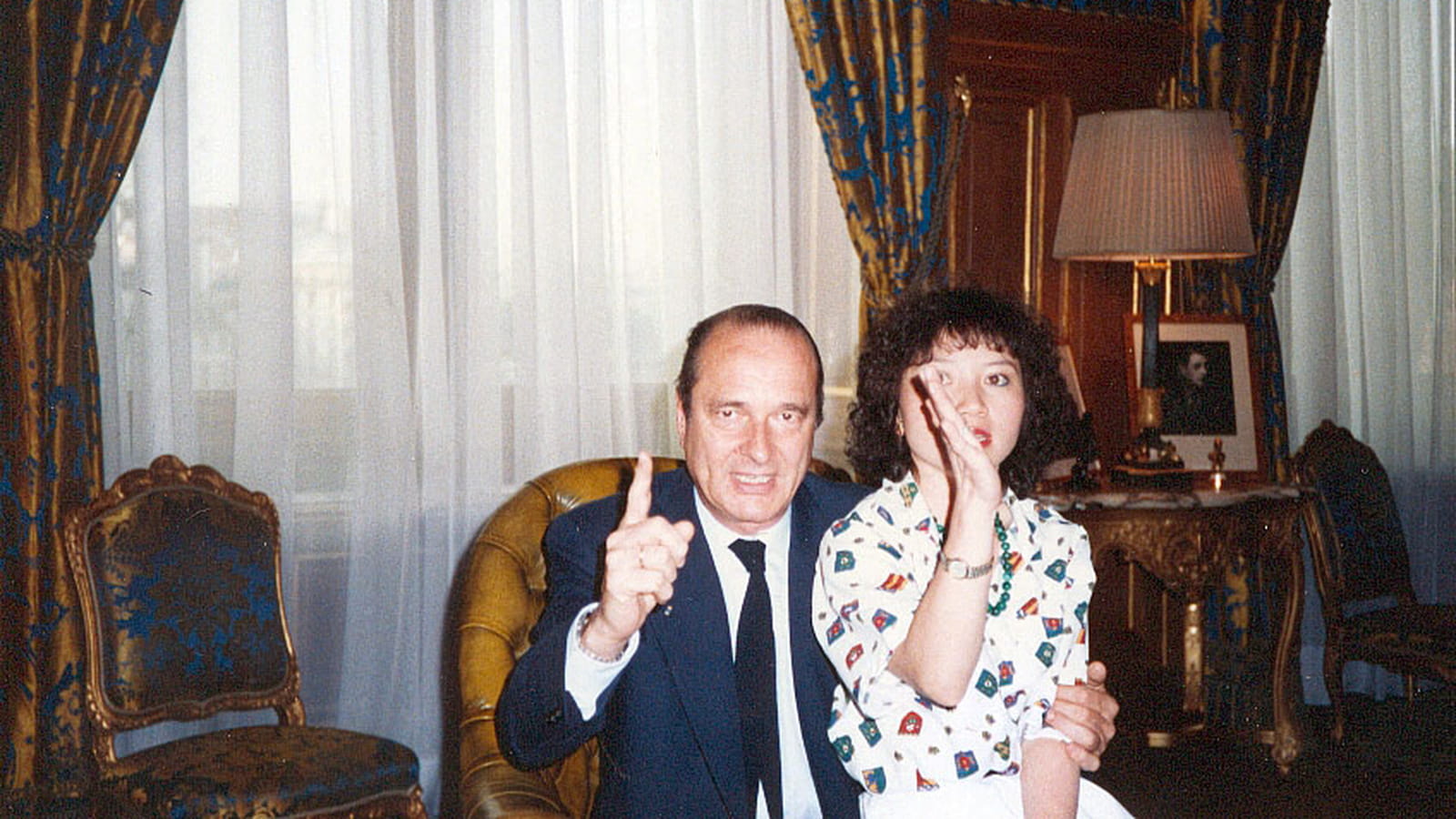 Jacques Chirac et Anh Dao Traxel