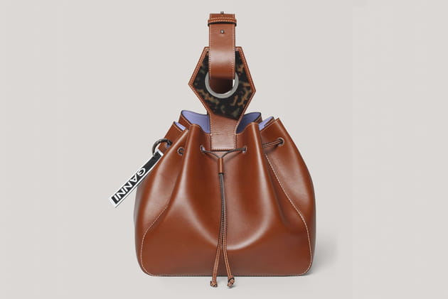 Sac &agrave; main "Drawstring" de Ganni