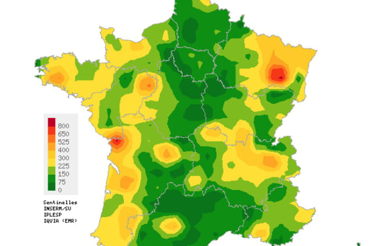 Covid France : baisse des cas, chiffres de l'épidémie en ce moment (automne 2025)