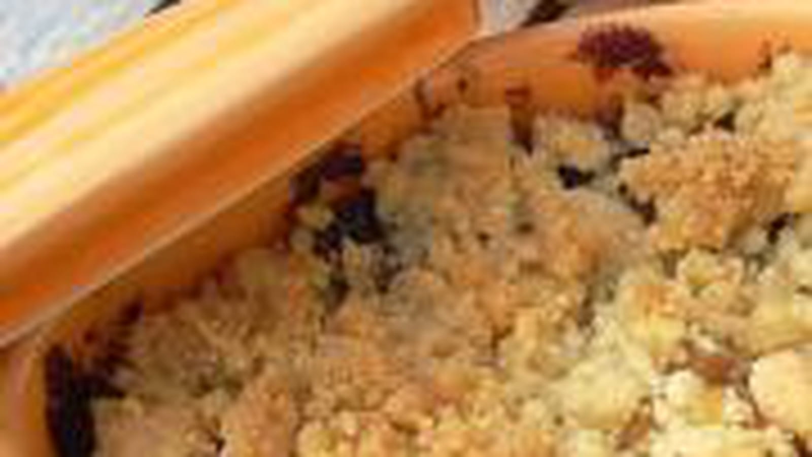 Crumble pommes myrtilles