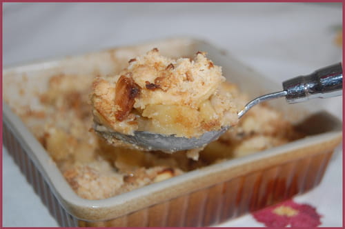 Crumble biscuité aux pommes