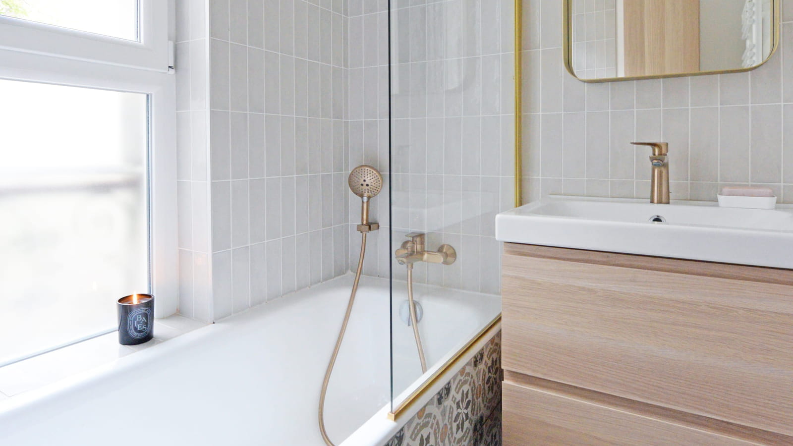 Salle de bains parentale après