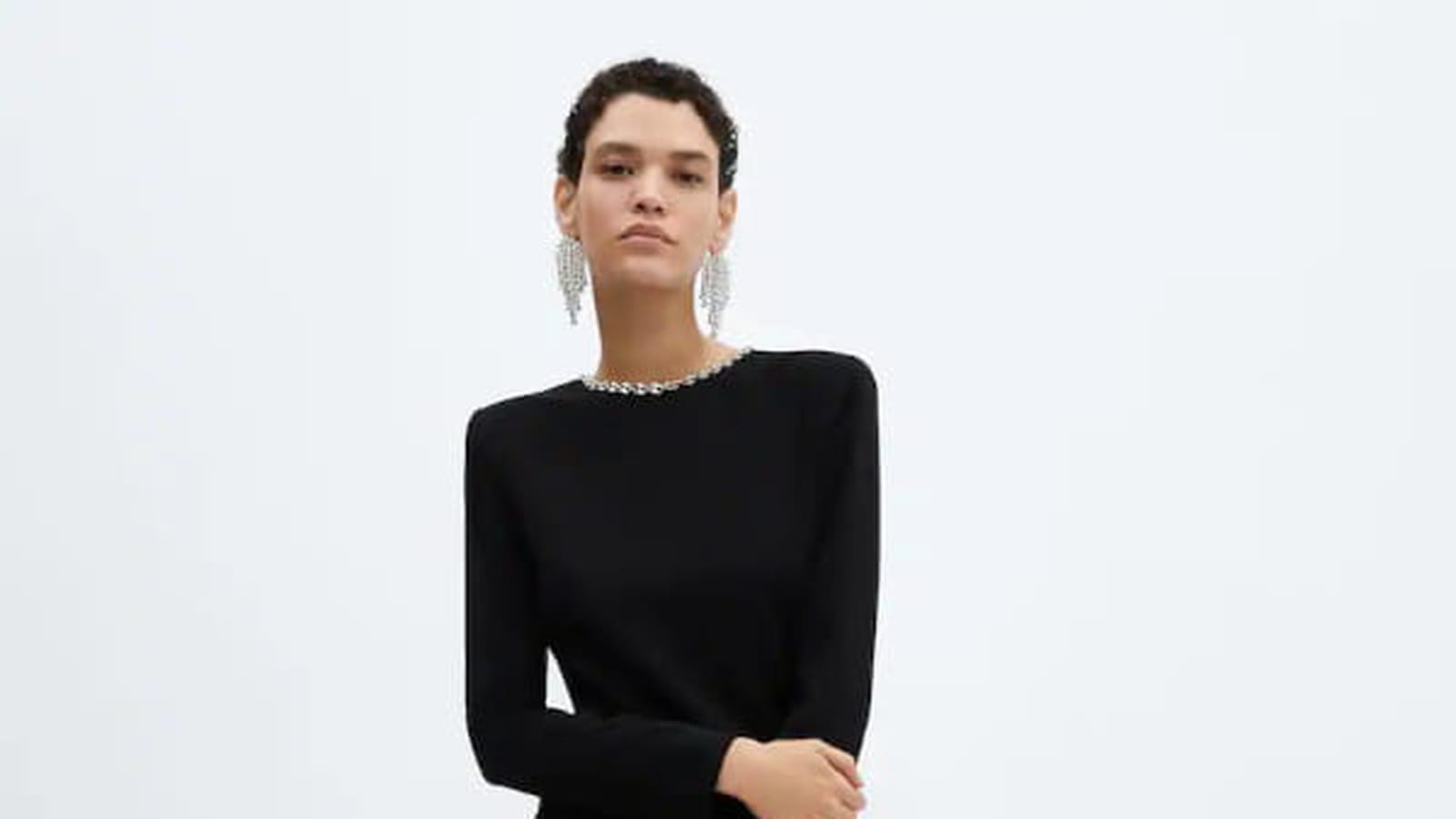 Robe à détails bijou Mango 