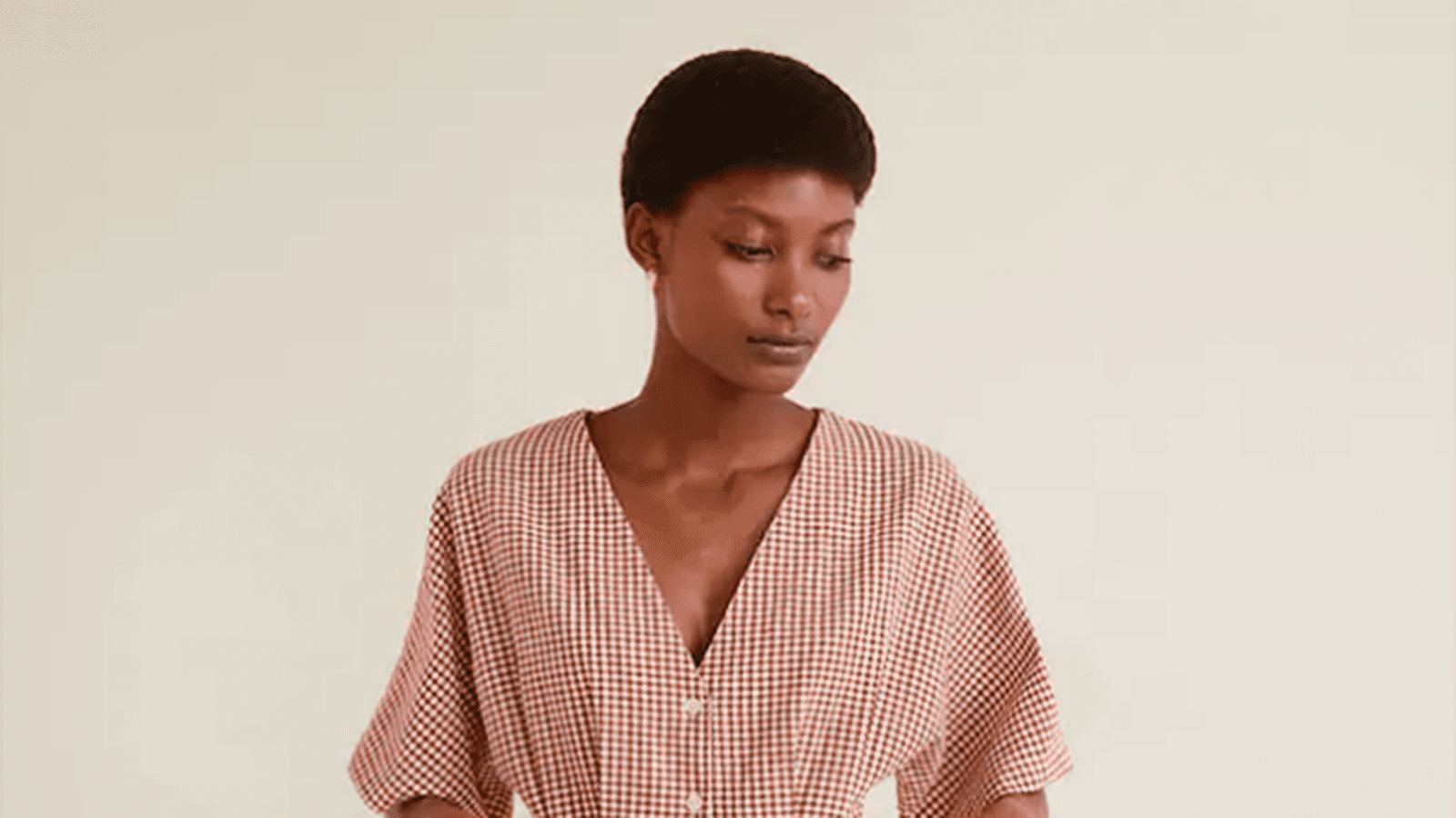 Robe en lin à imprimé