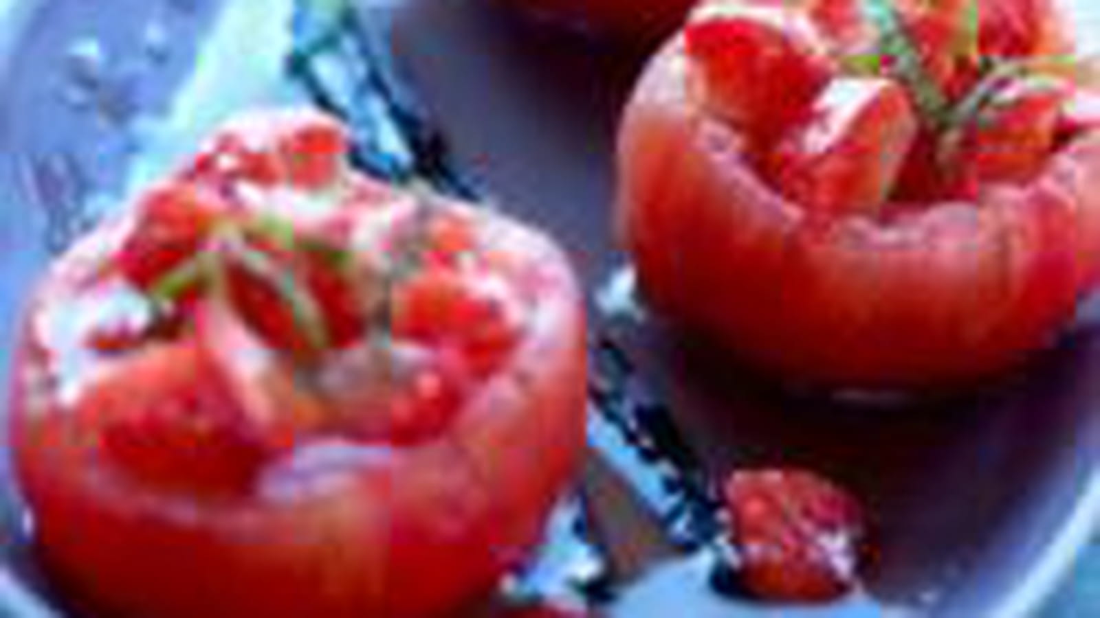 Tomates farcies aux fraises