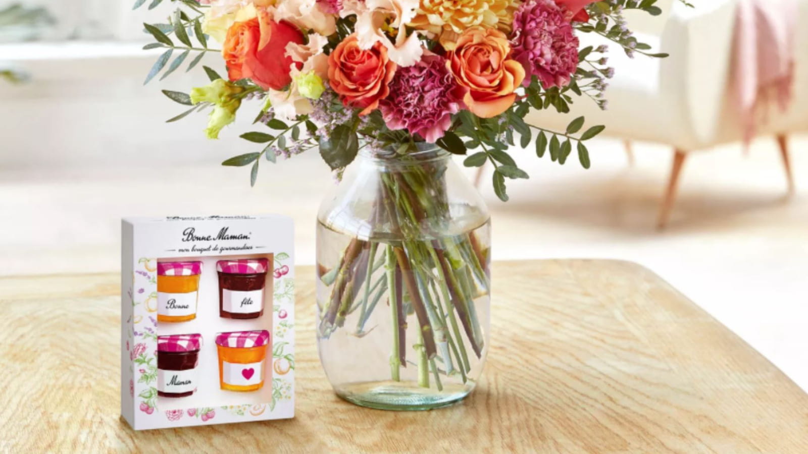 Un coffret de confitures Bonne Maman