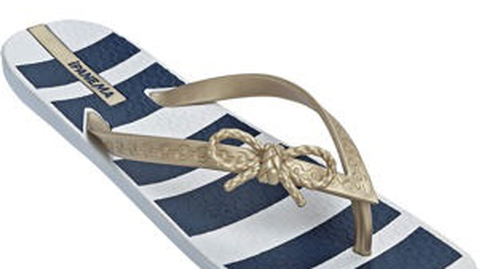 Tongs dorées d'Ipanema